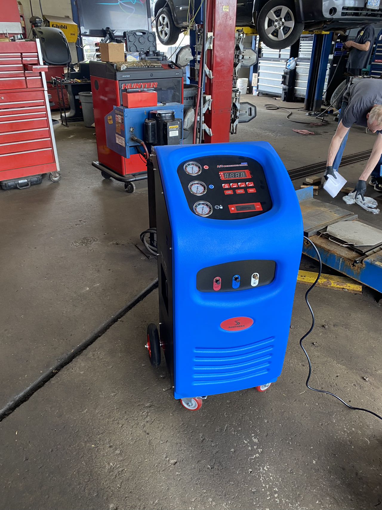 Northern A/C Service Station for 1234yf New Refrigerant AC-1234
