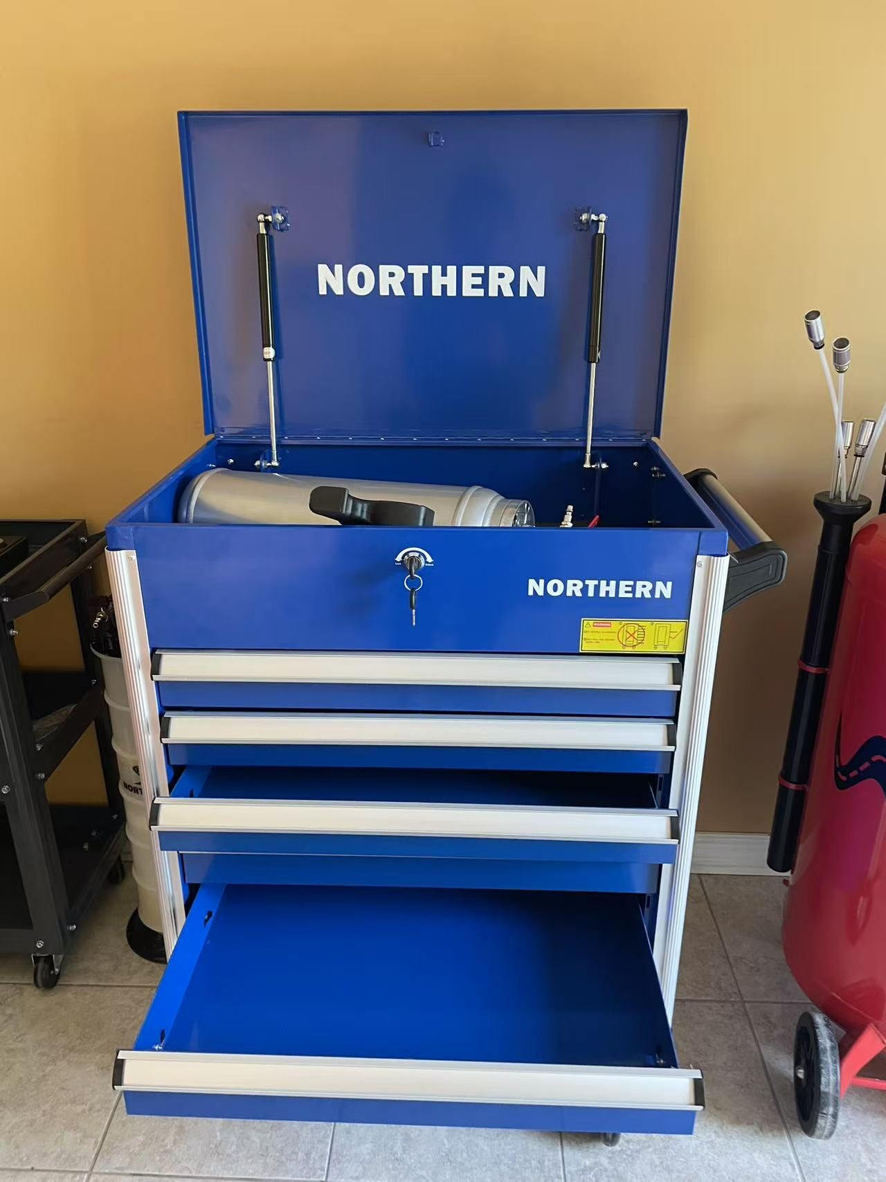 Rolling Tool Chest, 6-Drawer Lockable Tool Cabinet 27*17.5*36inch