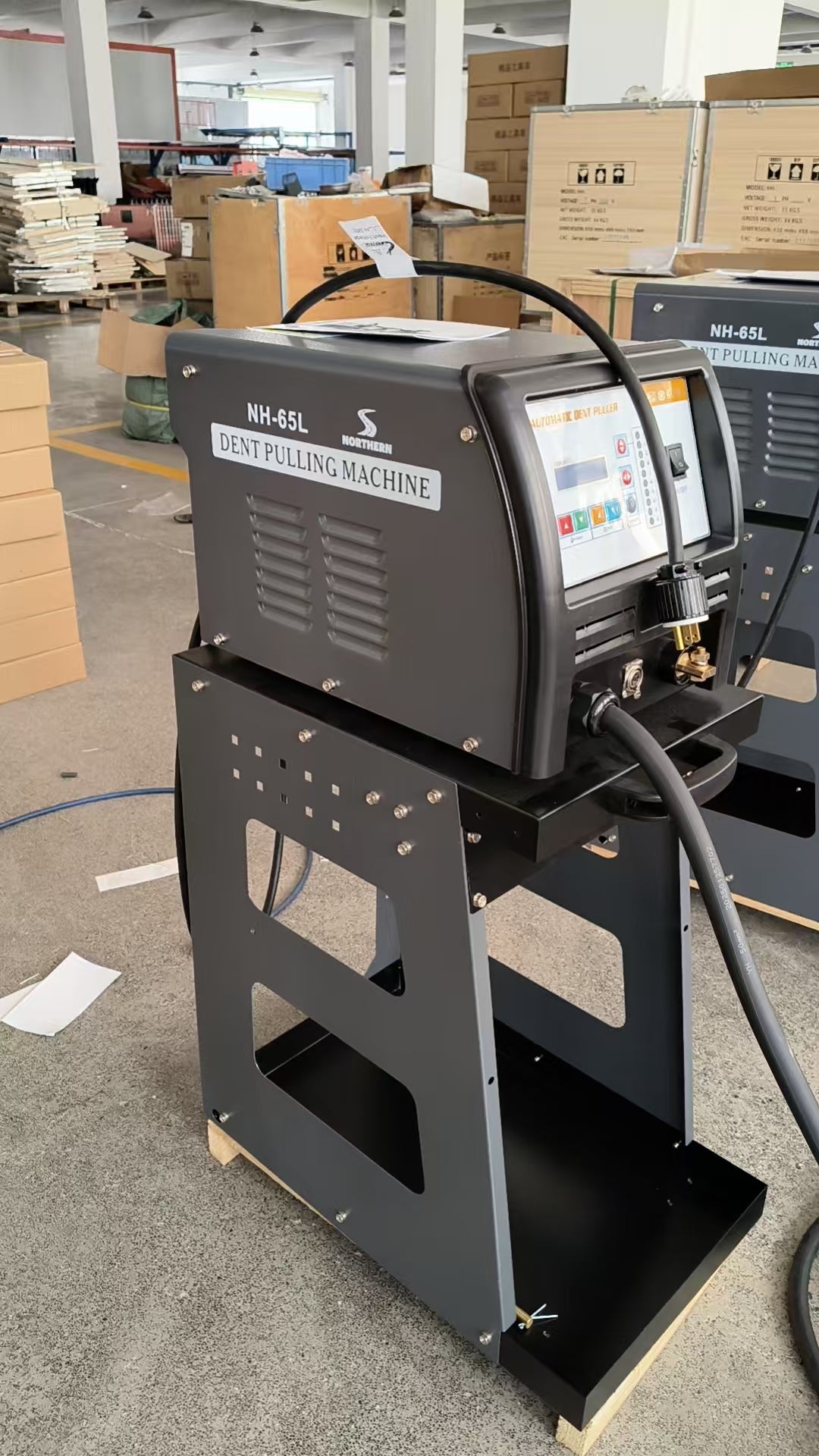 Microcomputer intelligent liquid display dent pulling repair machine