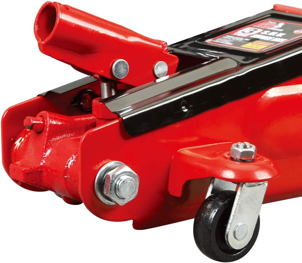 Big Red Hydraulic Trolley Floor Jack: SUV / Extended Height, 3 Ton Capacity T83006