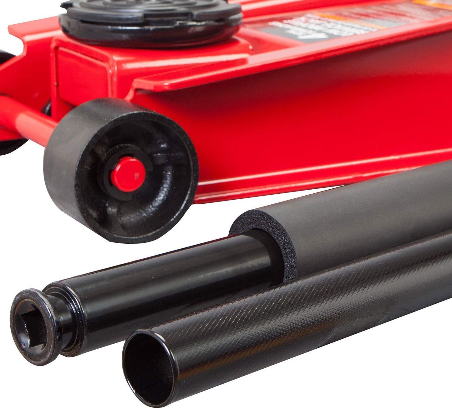 BIG RED T84007 Torin Hydraulic Low Profile Service/Floor Jack with Dual Piston Quick Lift Pump, 4 Ton (8,000 lb) Capacity, Red