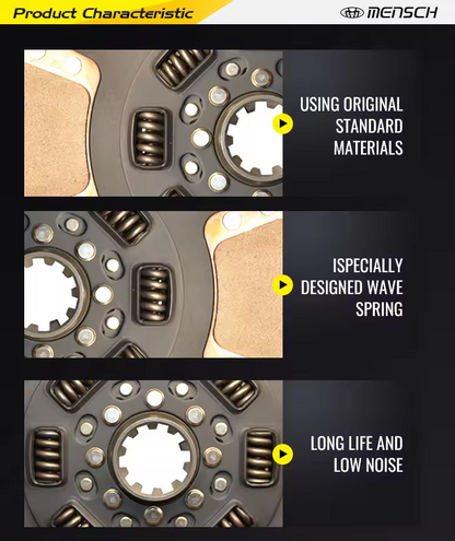 128229  128230 Clutch Disc Assembly Parts for Eaton 15 - 1/2" X 2" Heavy Duty Truck America Model Mack