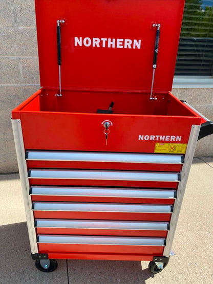Rolling Tool Chest, 6-Drawer Lockable Tool Cabinet 27*17.5*36inch