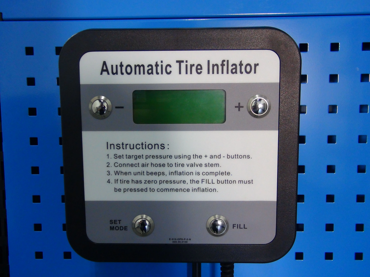 Wall-Mounted Automatic Digital Tyre Inflator E-010-OPS-P-2-N (Indoor)