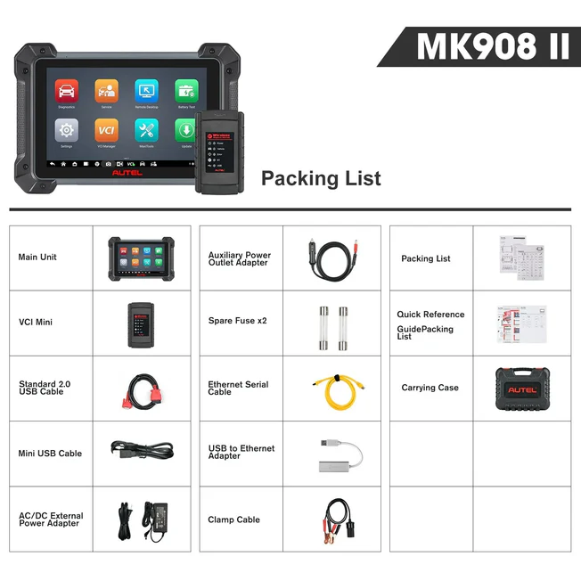 2026 Autel MaxiCOM MK908 II Diagnostic Tool