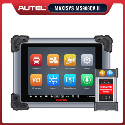 Autel Maxisys MS908CV II 2026 Heavy Duty Truck Scanner with J2534 ECU Programming, Diesel & Gasoline Scan Tool