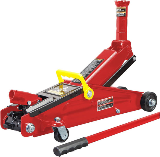 Big Red Hydraulic Trolley Floor Jack: SUV / Extended Height, 3 Ton Capacity ‎T83006