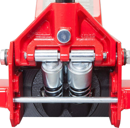 BIG RED T84007 Torin Hydraulic Low Profile Service/Floor Jack with Dual Piston Quick Lift Pump, 4 Ton (8,000 lb) Capacity, Red