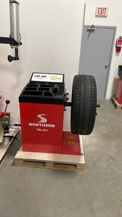 Wheel Balancer Dual Laser Lane with Automatic Measurement