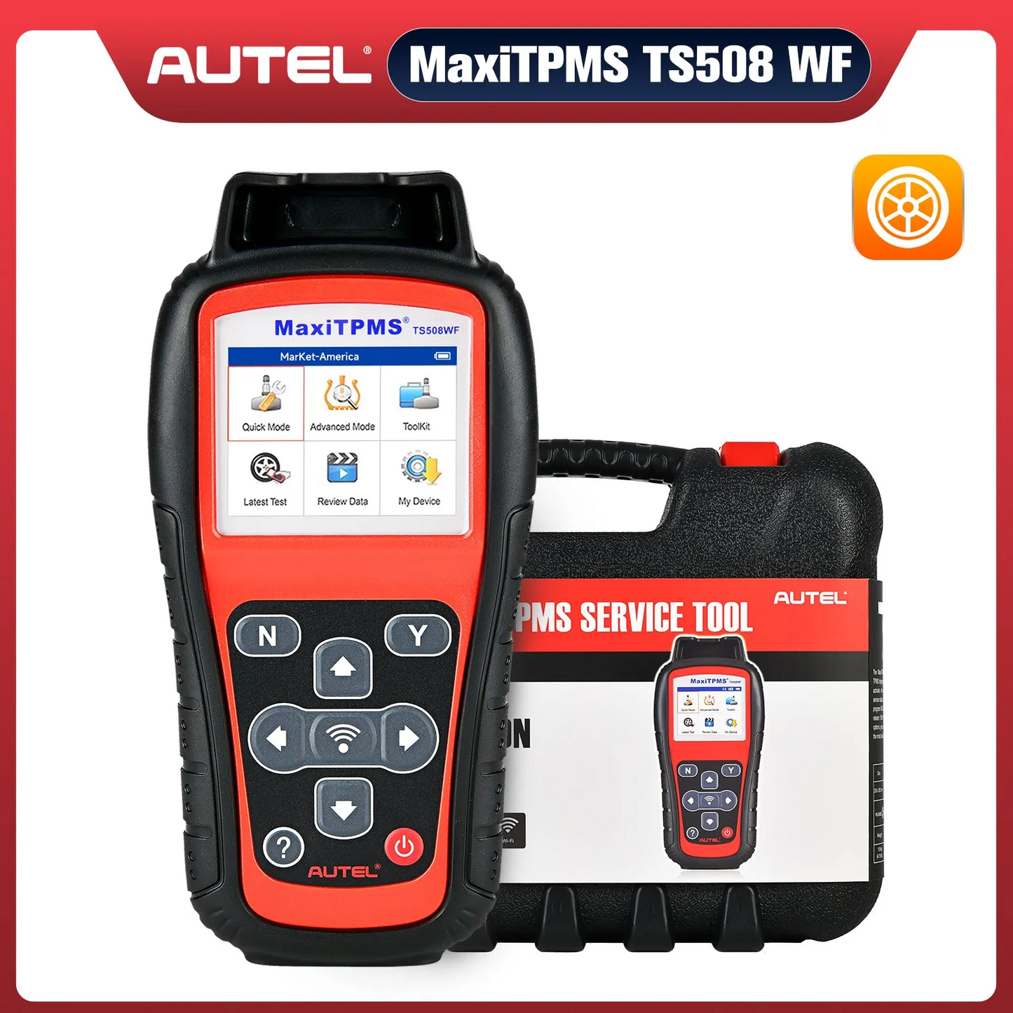 Autel MaxiTPMS TS508WF Advanced TPMS Service Tool 2026 With Wi-Fi Updates, Program MX-Sersors 315/433MHz